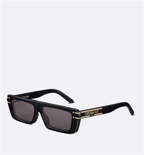 dior sunglasses signature s2u|DiorSignature S2U Black Rectangular Sunglasses .